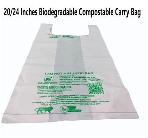 U Cut Printed 20 24 Inches Biodegradable Compostable Carry Bag At Rs