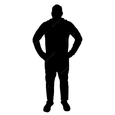 Man Standing Silhouette Back