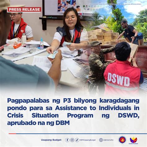 DBM Approves Release Of P3 Billion Additional Fund To Sustain DSWDs