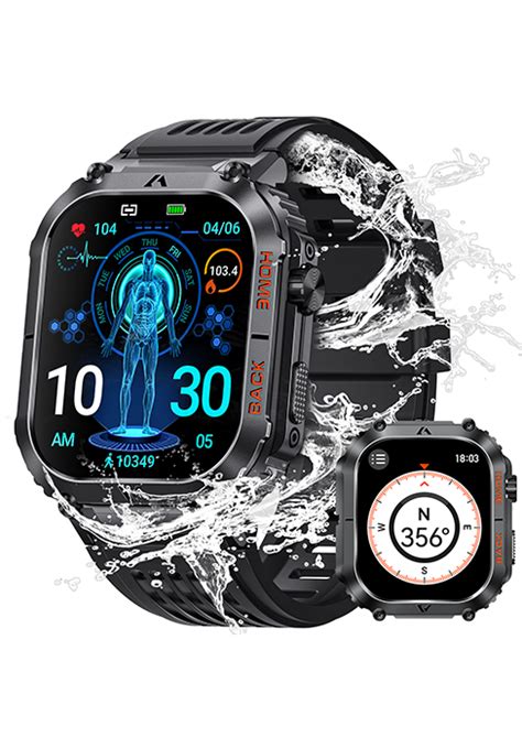 Amazon Eigiis Military Smart Watches For Men Hd Big Screen