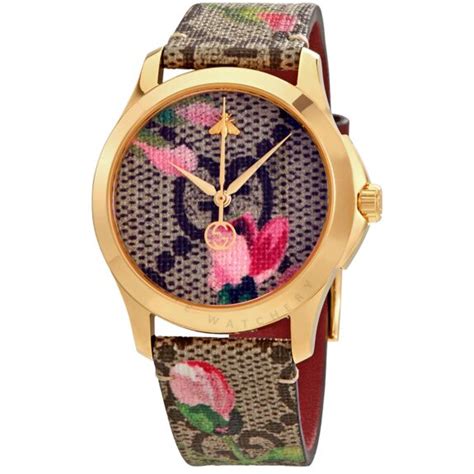 Gucci Watch Ya Women S G Timeless Supreme Canvas Canvas With