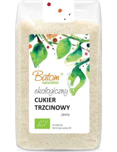 Ekologiczny Cukier Trzcinowy Jasny G Batom Bio