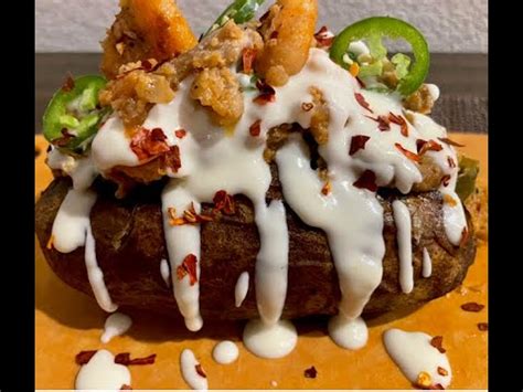 Surf N Turf Loaded Baked Potato Extreme Flavors YouTube