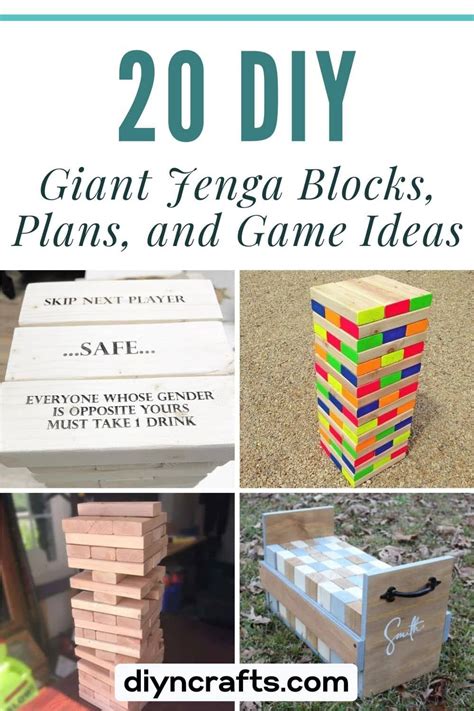 20 Diy Giant Jenga Blocks Plans And Game Ideas In 2024 Giant Jenga