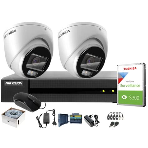 Zestaw Do Monitoringu Hikvision Mpx Colorvu M X Tvicam T M Cv