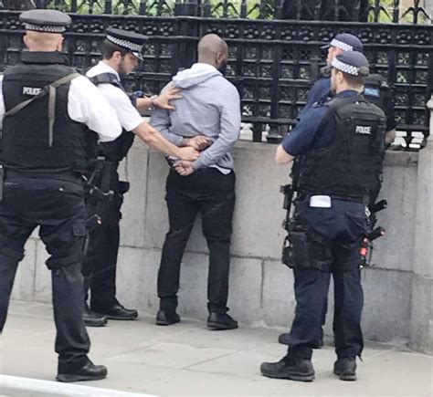 Man Held At Gunpoint By Police Outside Houses Of Parliament In Ongoing