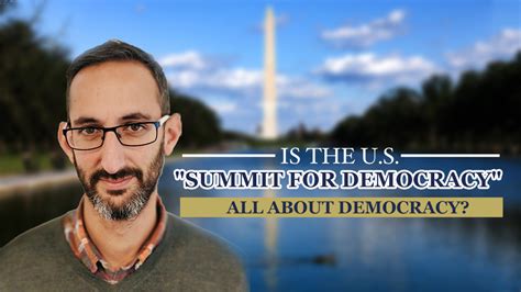 Is The U S Summit For Democracy All About Democracy CGTN