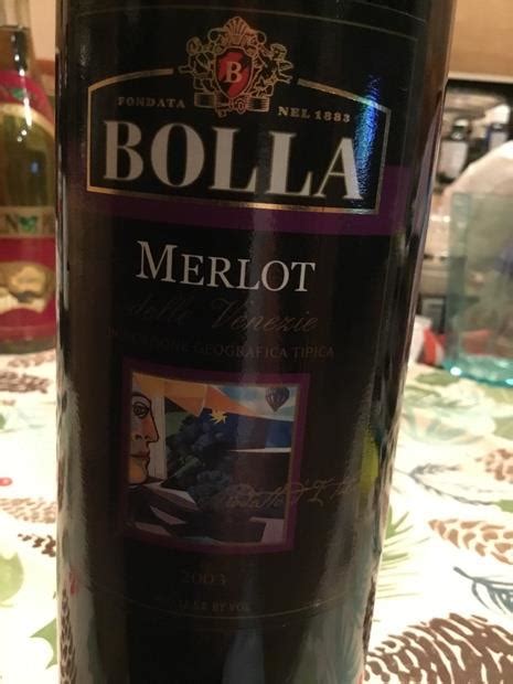 2005 Bolla Merlot Delle Venezie Italy Delle Venezie Cellartracker