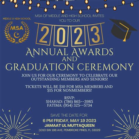 MSA of Middle and High School - 2023 Annual Awards and Graduation ...