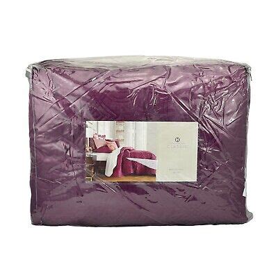 Hotel Collection Classic Dutch Floral Purple Quilted KING Coverlet EBay