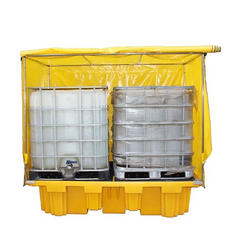 Pvc Litre Poly Sump Pallet Cover And Galvanised Frame For Drum