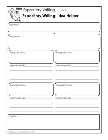 Expository Writing Outline Worksheets - WorksheetsCity