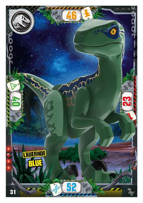 Nummer 031 I Lauernde Blue I LEGO Jurassic World TCG 3 Blue Ocean