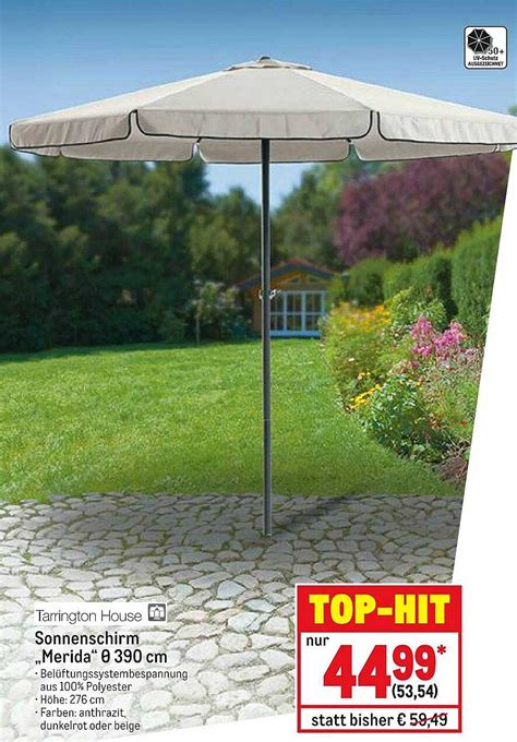 Tarrington House Sonnenschirm „merida” ø 390 Cm Angebot bei METRO ...