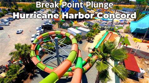 Break Point Plunge At Hurricane Harbor Concord POV YouTube