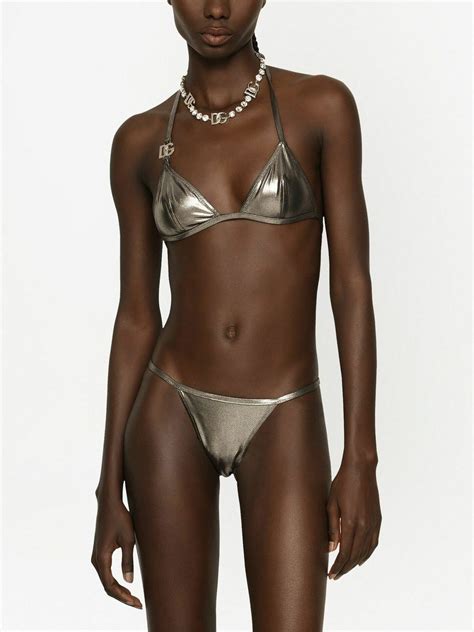 DOLCE GABBANA Triangle Bikini Set Dolce Gabbana