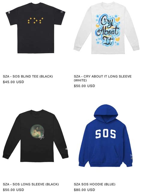 SOS merch out now! : r/sza