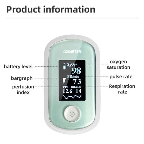 Portable Fingertip Pulse Oximeter OLED Display Finger Oximeter Finger