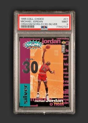 1995 96 Collector S Choice Crash The Game C1 Michael Jordan PSA 9