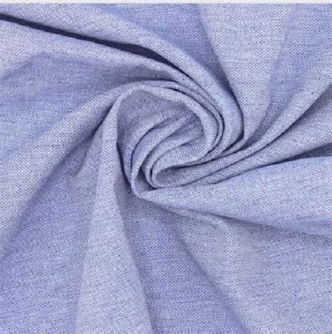 Sky Blue Meter Long And Percent Pure Cotton Knitted Plain