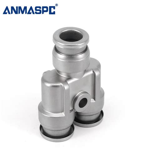 China Anmaspc Y Type Tee Three Way One Touch Fitting Tube Metal Hose