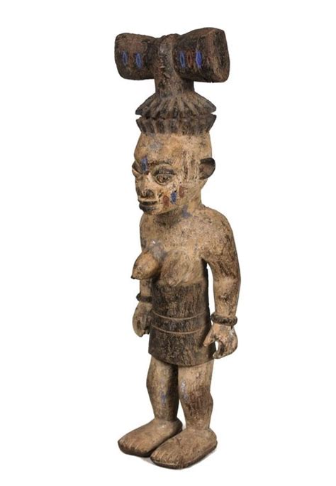 sango figure wood yoruba nigeria  cm catawiki
