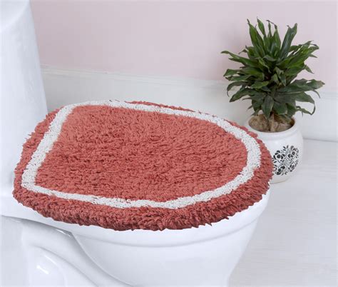 Home Weavers Allure Collection Toilet Lid Seat Cover Elastic Edges 100