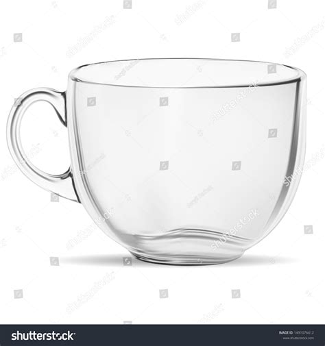 clear coffee cup mockup transparent tea stock vector royalty