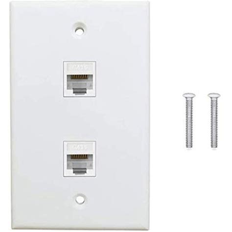 port ethernet wall plate cat female  female wall jack rj