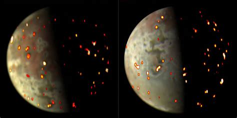 See Jupiters Volcanic Moon Io Glow Red Hot In Incredible Images Space