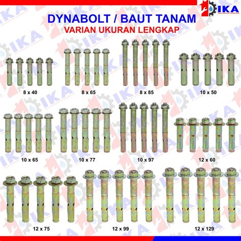 Jual Dinabol Harga Set Isi Buah Paling Murah Dynabolt Baut