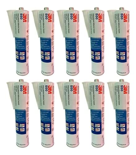 Sellador Adhesivo Poliuretánico 3m 550 X 310 Ml Pack X 10