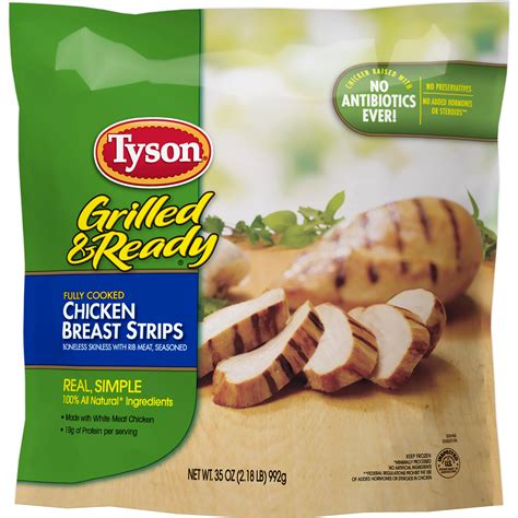 Tyson Fully Cooked Grilled Chicken Breast Strips - Shop Chicken at H-E-B