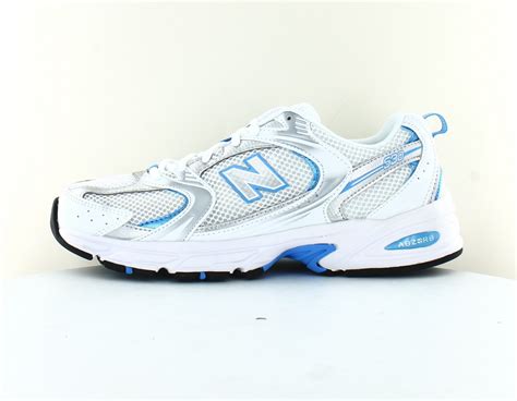 New Balance 530 Blanc Bleu Ciel Argent