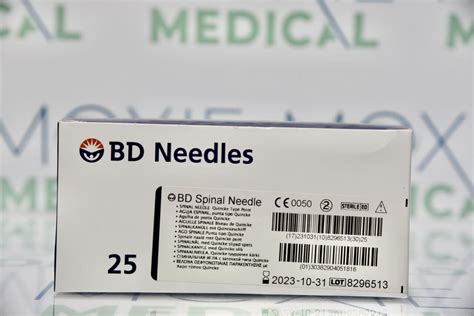 New BD 405181 QUINCKE SPINAL NEEDLES 22G X 3 50 INCH 25 BX