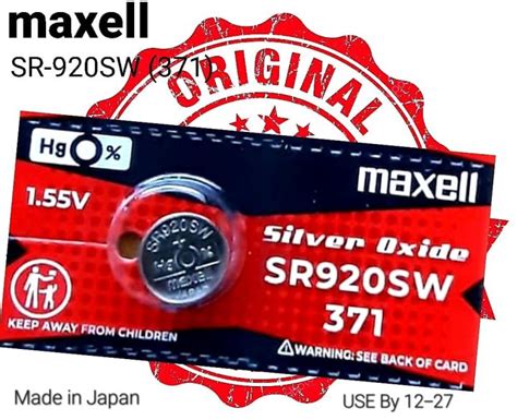 Maxell Silver Oxide SR920SW Battery Lazada PH