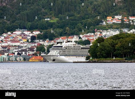 Cruise Ship Viking Jupiter At Byfjorden Departing From