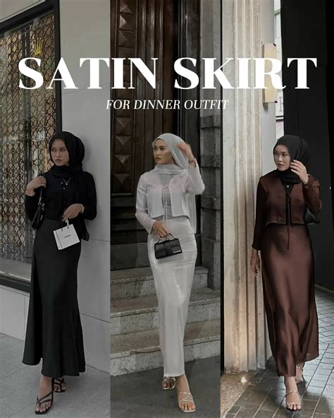 Satin Skirt For Dinner Outfit Galeri Disiarkan Oleh Enisafika Lemon