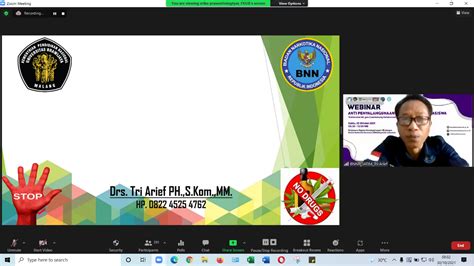 Webinar Anti Penyalahgunaan NAPZA Untuk Mahasiswa 2021 KEMAHASISWAAN