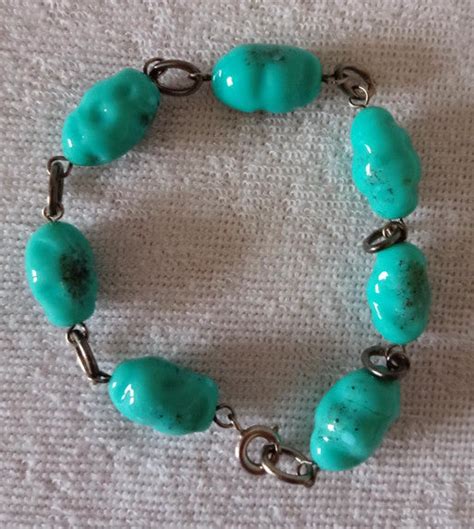 Bracelet Ethnique Marocain En Perles Turquoises Ethnikdeco