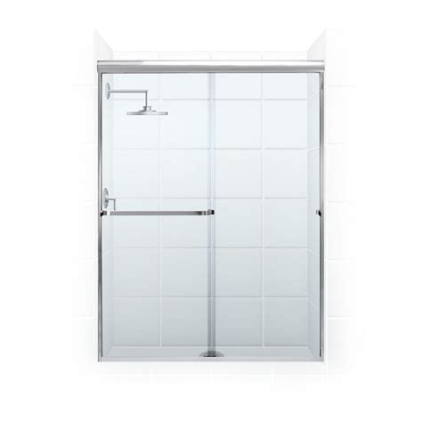 Coastal Shower Doors Paragon Chrome 65 In Frameless Sliding Shower Door