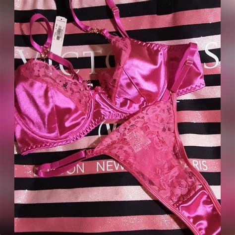 Intimates Sleepwear Nwot Hot Pink Lingerie Set Poshmark