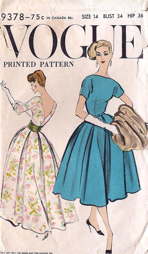 Vogue 9378 Vintage Sewing Patterns Fandom