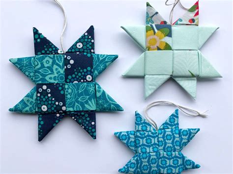 Scandinavian Folded Fabric Star Ornament W Video Tutorial Mister