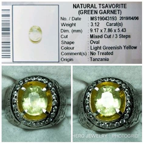 Jual NATURAL TSAVORITE GARNET Ada Batu Permata Kecubung Ungu Borneo