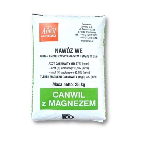 Nawóz CANWIL Z MAGNEZEM SALETRZAK 25KG 12058411714 Allegro pl