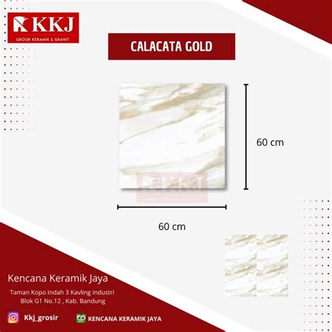 Jual Keramik Lantai X Cm Sun Power Calacata Gold Grade A Shopee