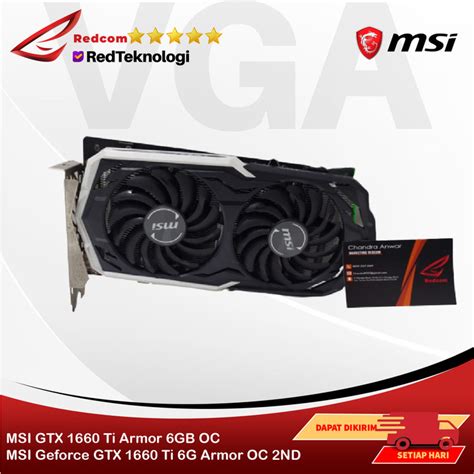 Jual MSI GTX 1660 Ti Armor 6GB OC - MSI Geforce GTX 1660 Ti 6G Armor OC ...