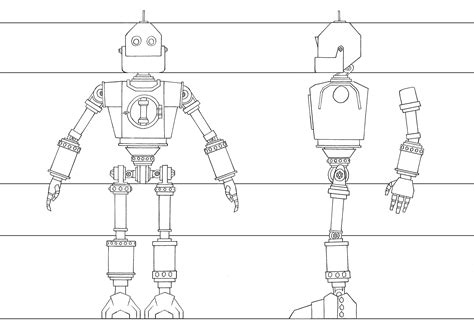 Character Model Sheet Robots Drawing Character Design