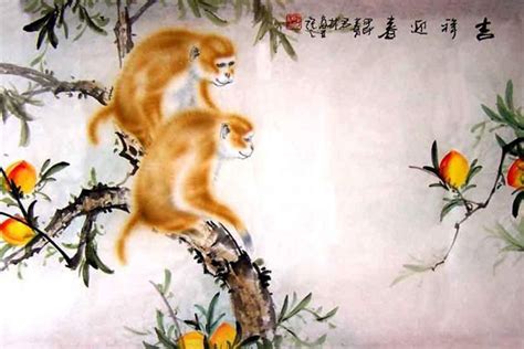 Chinese Monkey Painting 4737039, 43cm x 65cm(17〃 x 26〃)